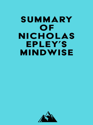 cover image of Summary of Nicholas Epley's Mindwise